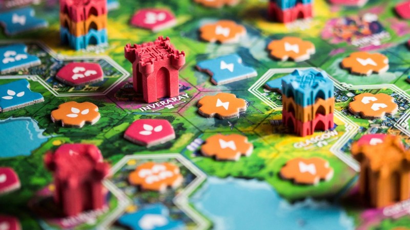 Rebirth bordspel Reiner Knizia speelbord Schotland